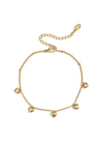 Armband met kleine hartjes