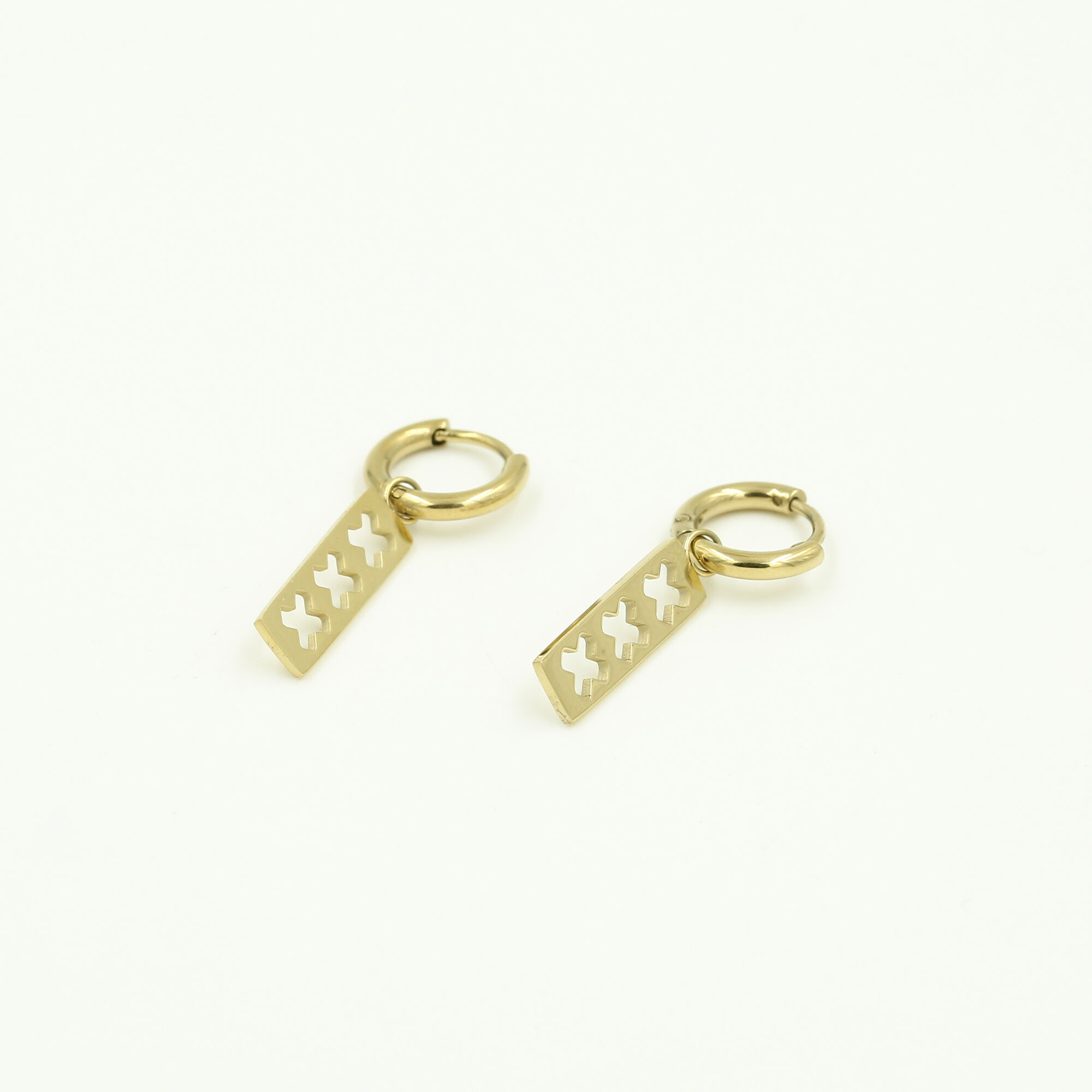 Amsterdam oorbellen xxx Gold/Silver - Afbeelding 2