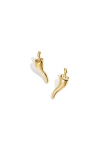 Chili peper Italia studs oorbellen goud