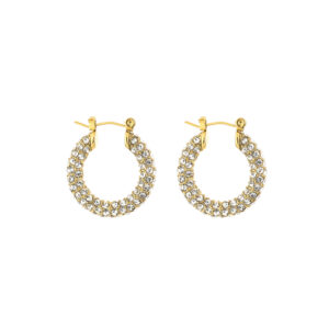 oorbellen party steentjes goud